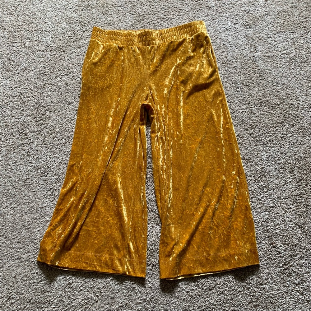 Plus size velvet pants